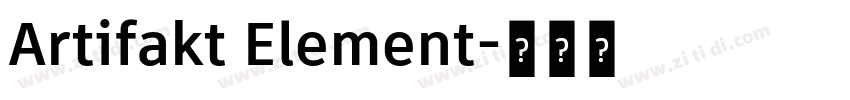Artifakt Element字体转换
